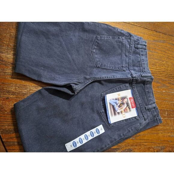 New 10M Wrangler for Women Grey Cotton Relaxed Fit Denim Jeans High Waist - Picture 4 of 5
